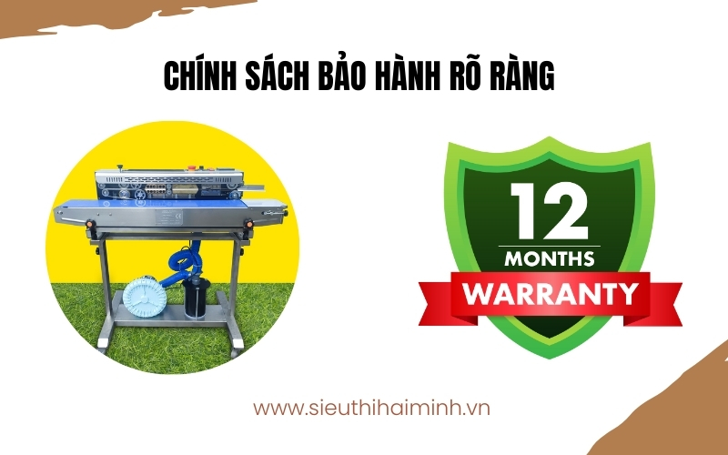 Chính sách bảo hành rõ ràng