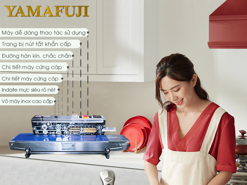 Đặc điểm nổi bật của máy hàn miệng túi liên tục Yamafuji FRD-1000W