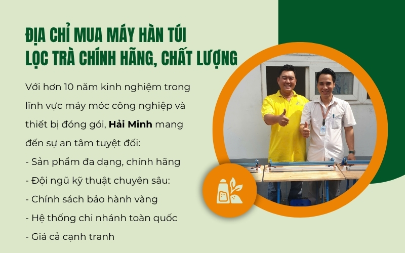 Địa chỉ mua máy hàn túi lọc trà chính hãng, chất lượng