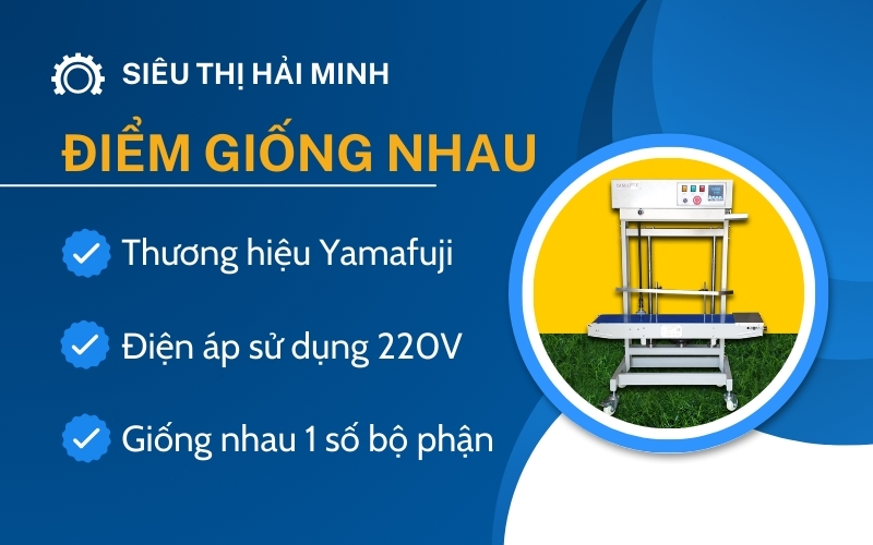 Điểm giống nhau của máy dán miệng túi