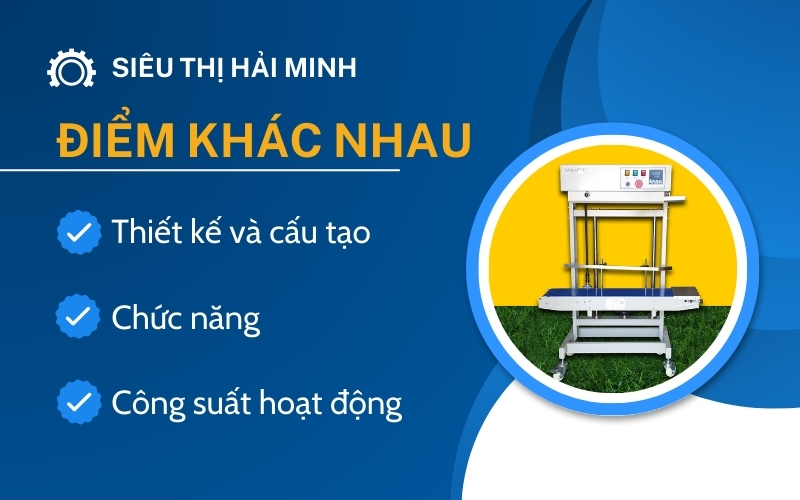 Điểm khác nhau của máy ép túi