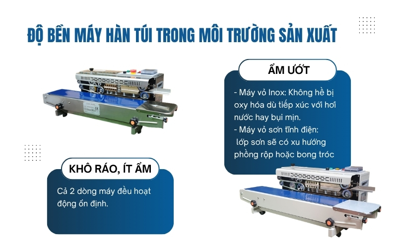 Độ bền máy hàn túi trong môi trường sản xuất