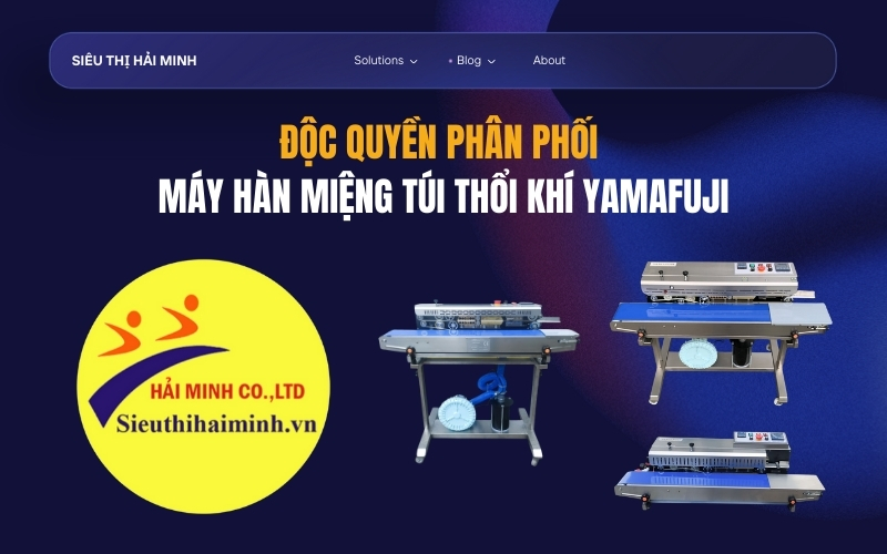 Độc quyền phân phối máy hàn miệng túi thổi khí Yamafuji