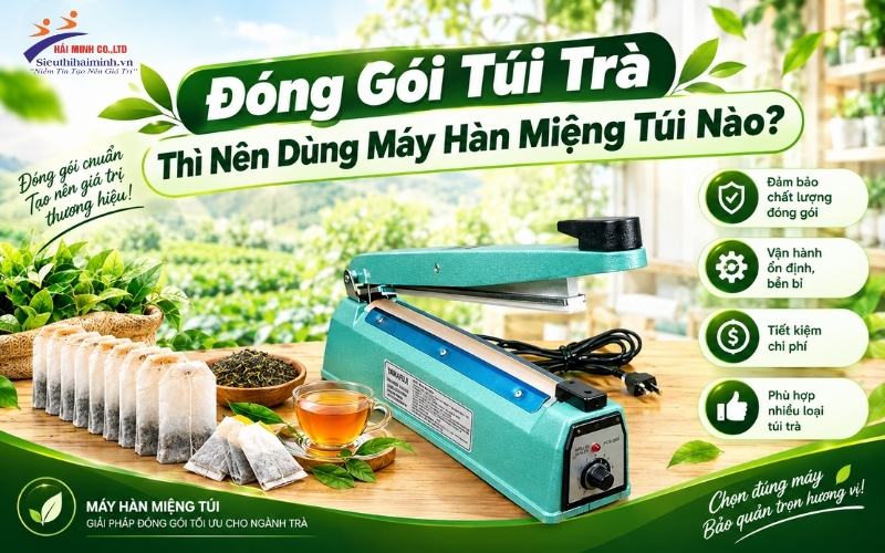 Đóng Gói Túi Trà Thì Nên Dùng Máy Hàn Miệng Túi Nào?