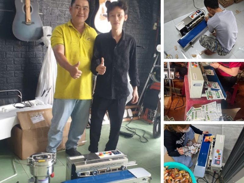 Giá máy hàn miệng túi liên tục Hải Minh