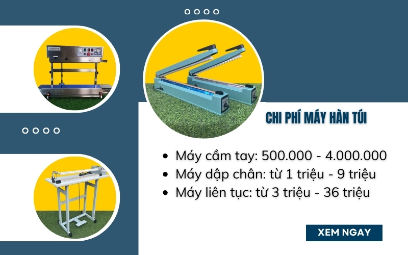 Giá máydán túi & thương hiệu bán chạy
