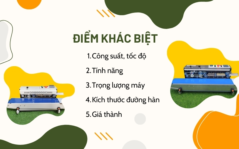 Điểm khác biệt giữa máy hàn túiFR-900WP vàFR-1000W