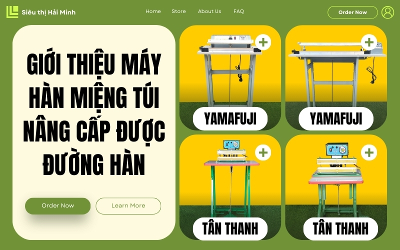 Giới thiệu máy hàn miệng túi nâng cấp được đường hàn
