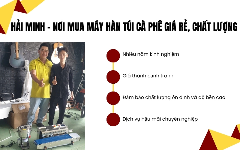Hải Minh - nơi mua máy hàn túi cà phê giá rẻ, chất lượng