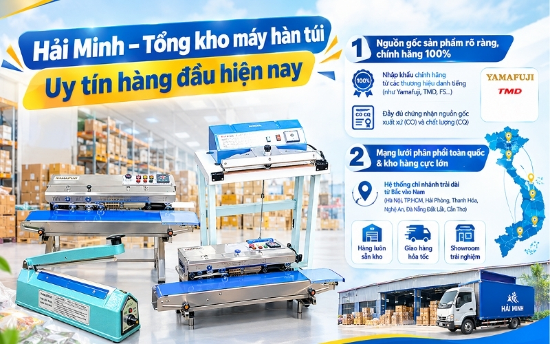 Hải Minh – Tổng kho máy hàn túi uy tín hàng đầu hiện nay