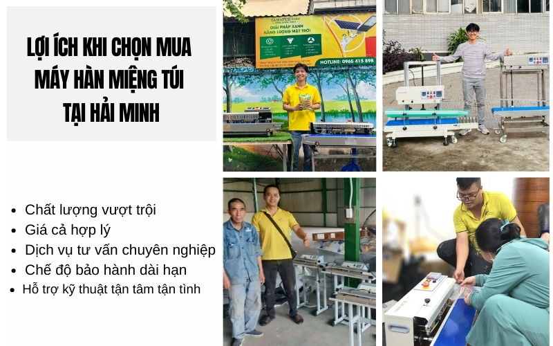 Lợi ích khi chọn mua máy hàn miệng túi tại Hải Minh