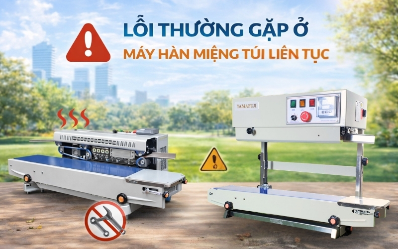 Lỗi thường gặp ở máy hàn miệng túi liên tục