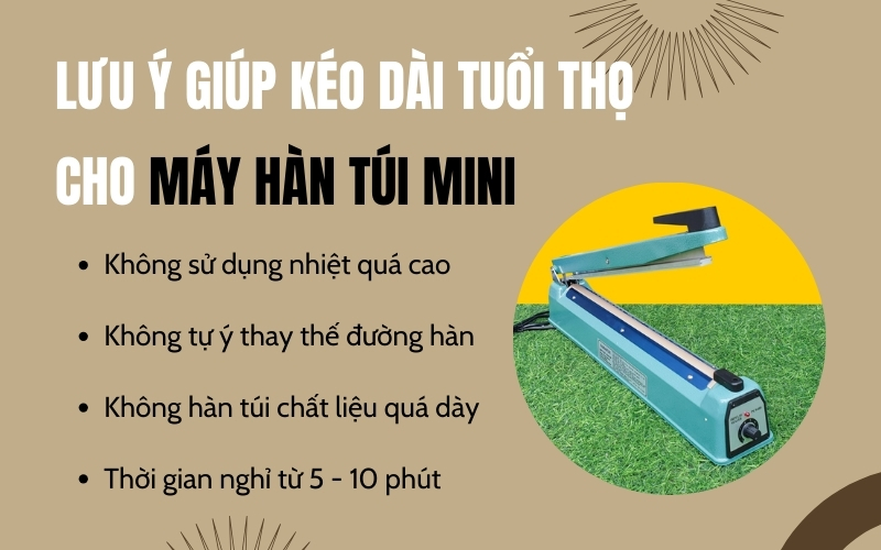 Lưu ý giúp kéo dài tuổi thọ cho máy hàn túi mini