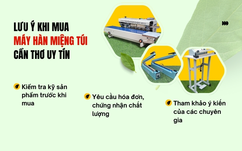 Lưu ý khi mua máy hàn miệng túi Cần Thơ uy tín