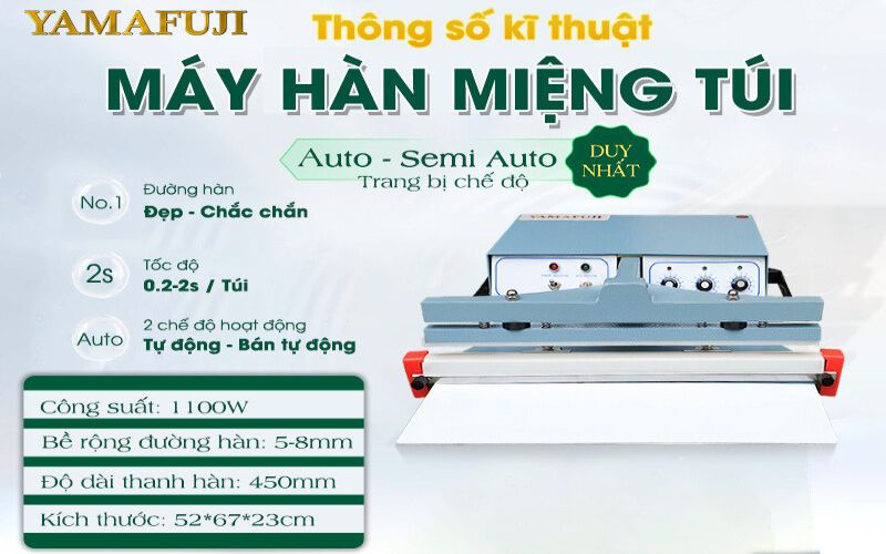 Máy dán túi bán tự động PFS-T450
