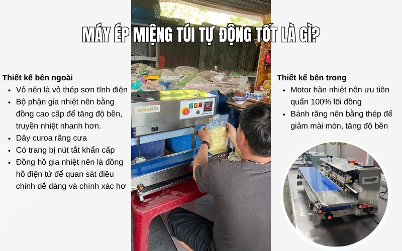 Máy ép miệng túi tự động tốt là gì