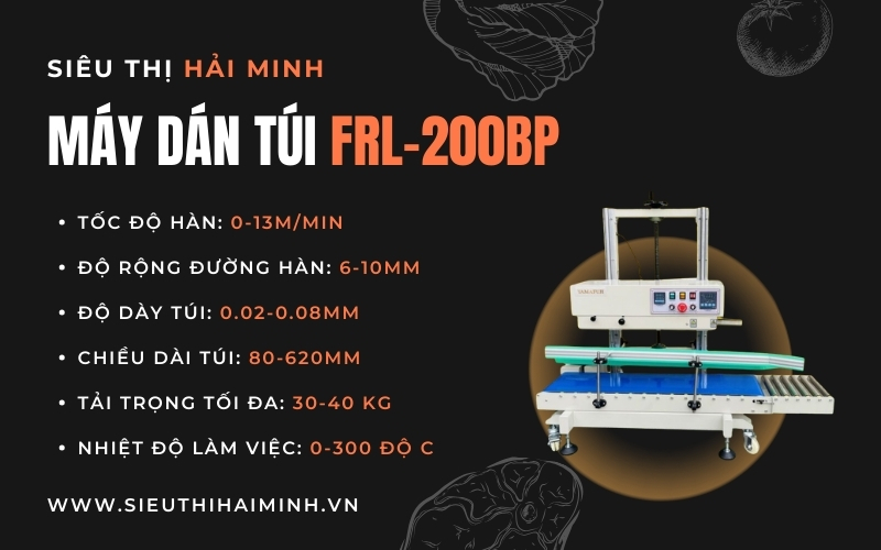 Máy ép túi liên tục FRL-200BPgiá 35.000.000