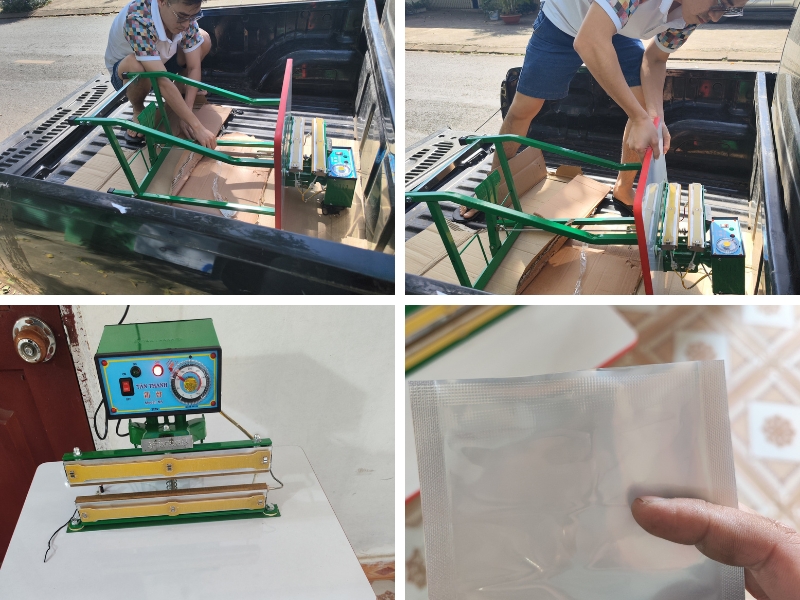 Máy hàn miệng túi M2-300mm chân lùn