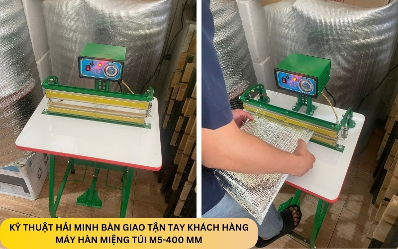 Máy hàn miệng túi M5-400 mm