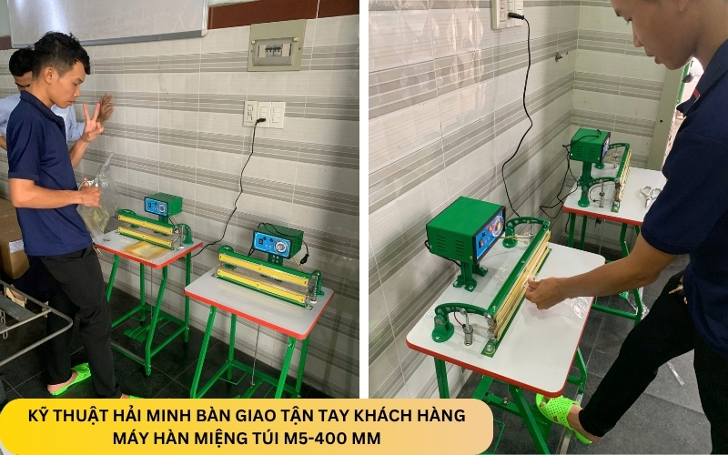 Máy hàn miệng túi M5-400 mm