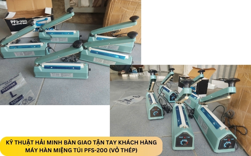 Máy hàn miệng túi PFS-200 (Vỏ thép)