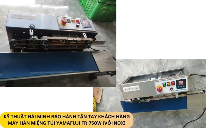 Máy hàn miệng túi Yamafuji FR-750W (Vỏ inox)