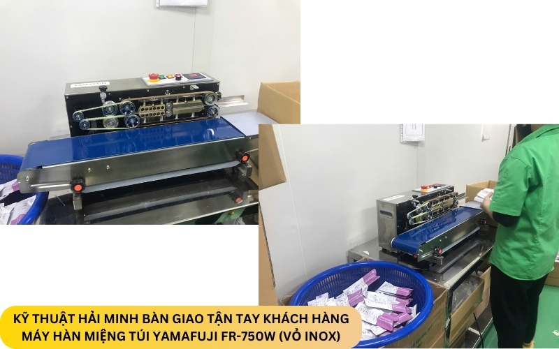 Máy hàn miệng túi Yamafuji FR-750W (Vỏ inox)