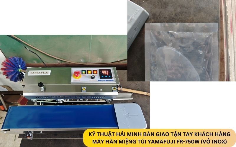 Máy hàn miệng túi Yamafuji FR-750W (Vỏ inox)