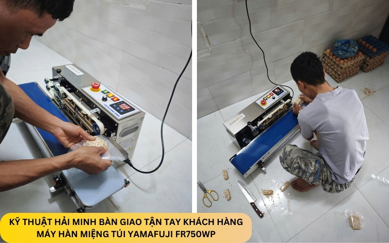 Máy hàn miệng túi Yamafuji FR750WP