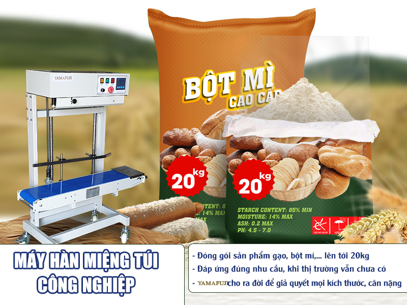 Máy hàn miệng túi công nghiệp
