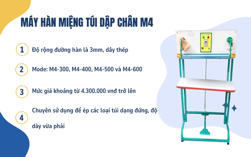 Máy hàn miệng túi M4