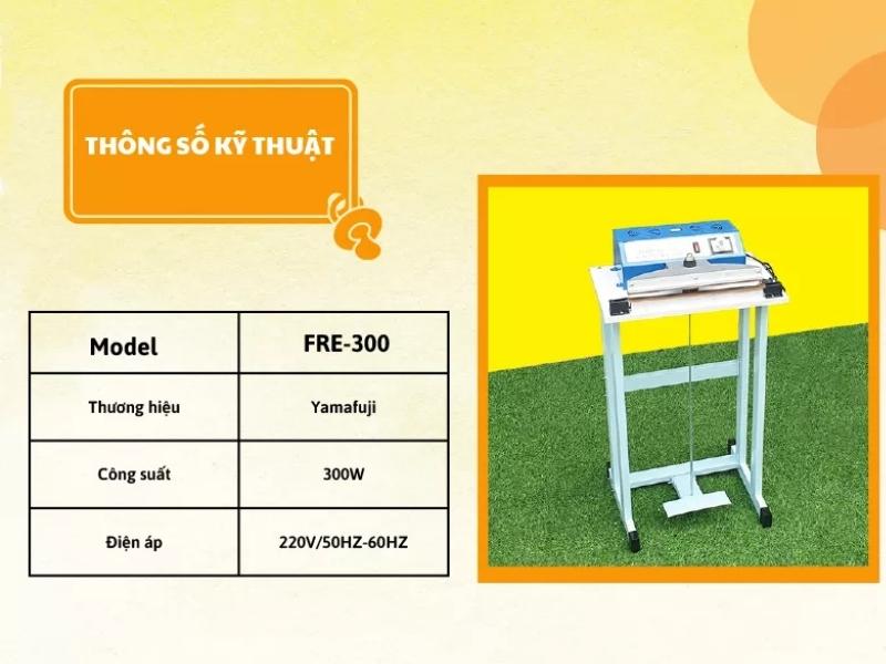 Máy hàn miệng túi dập chân Yamafuji FRE-300