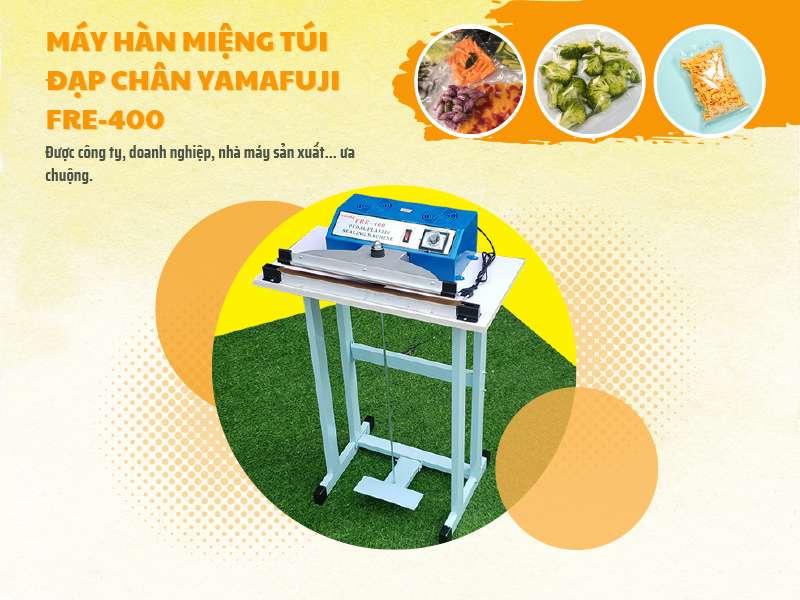 Giới thiệu Máy hàn miệng túi đạp chân Yamafuji FRE-400