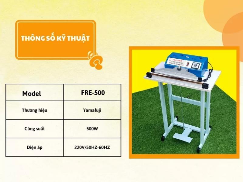 Máy hàn miệng túi dập chân Yamafuji FRE-500