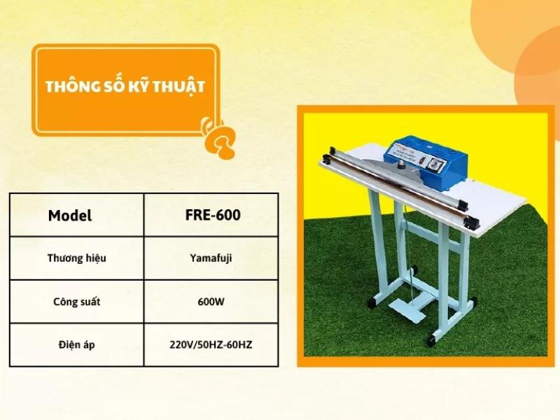 Máy hàn miệng túi dập chân Yamafuji FRE-600