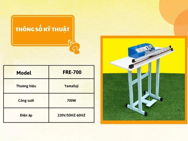 Máy hàn miệng túi đạp chân Yamafuji FRE-700