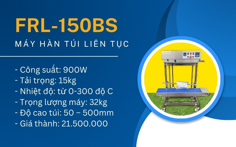 Máy hàn miệng túi liên tục FRL-150BS công suất 900W