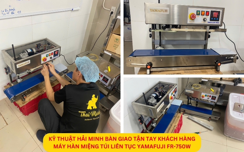 Máy hàn miệng túi liên tục Yamafuji FR-750W