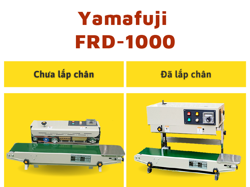 máy hàn miệng túi liên tục Yamafuji FRD-1000 (chân cao)