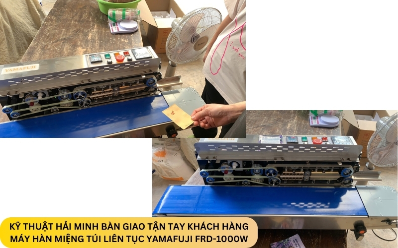 Máy hàn miệng túi liên tục Yamafuji FRD-1000W