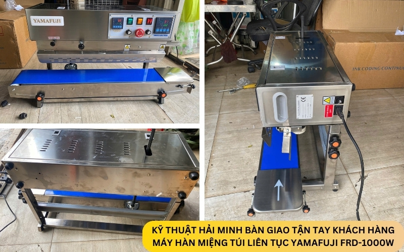 Máy hàn miệng túi liên tục Yamafuji FRD-1000W