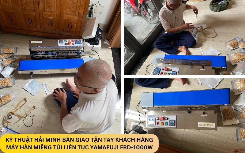 Máy hàn miệng túi liên tục Yamafuji FRD-1000W