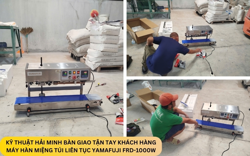 Máy hàn miệng túi liên tục Yamafuji FRD-1000W