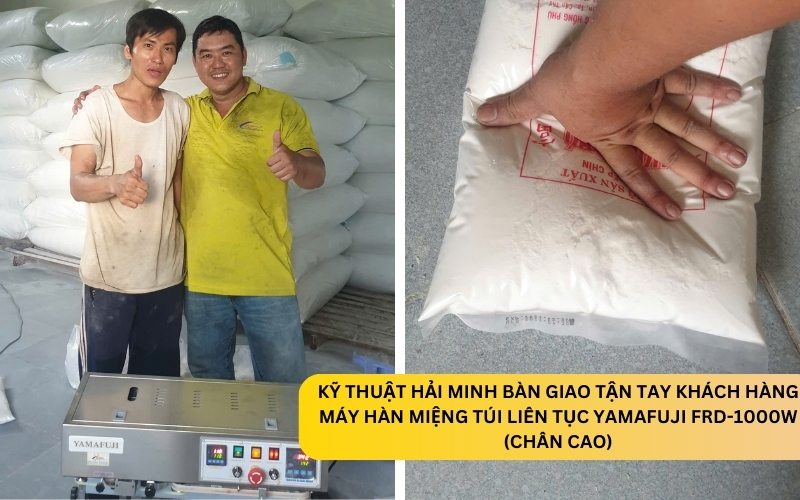 Máy hàn miệng túi liên tục Yamafuji FRD-1000W (chân cao)