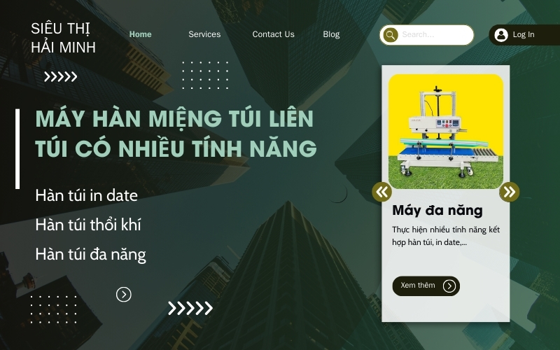 Máy hàn miệng túi liên túi có nhiều tính năng khác nhau