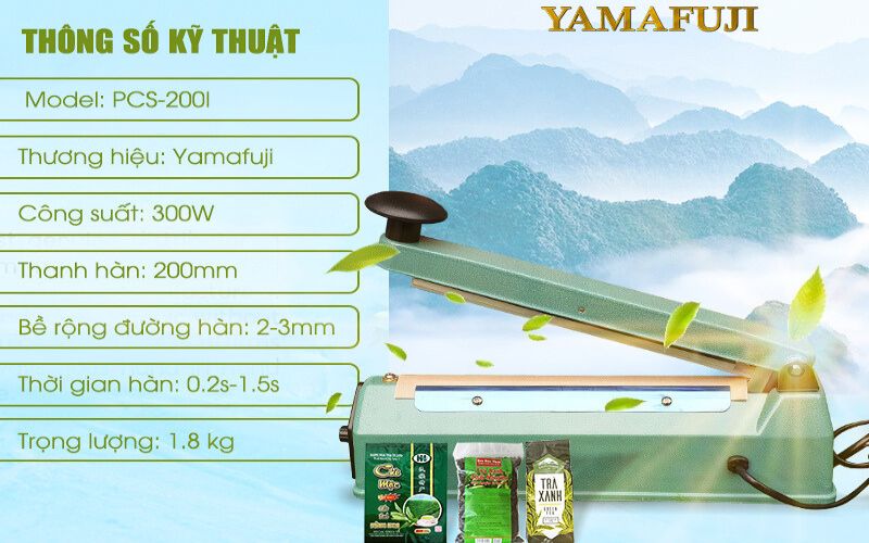 Máy hàn miệng túi nhấn tay gọn nhẹ PCS-200I