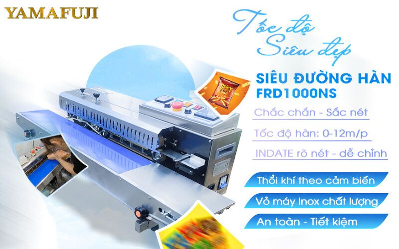Máy hàn miệng túi thổi khí, in date FRD-1000NS