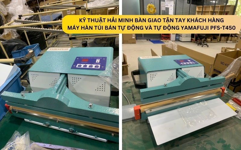 Máy hàn túi bán tự động và tự động Yamafuji PFS-T450