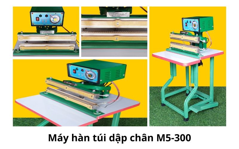 Máy ép túi dập chân M5-300 giá 2.300.000