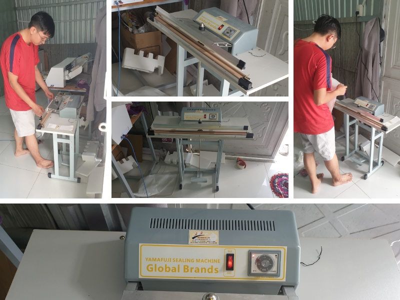 Máy hàn túi đạp chân Yamafuji FRP-600